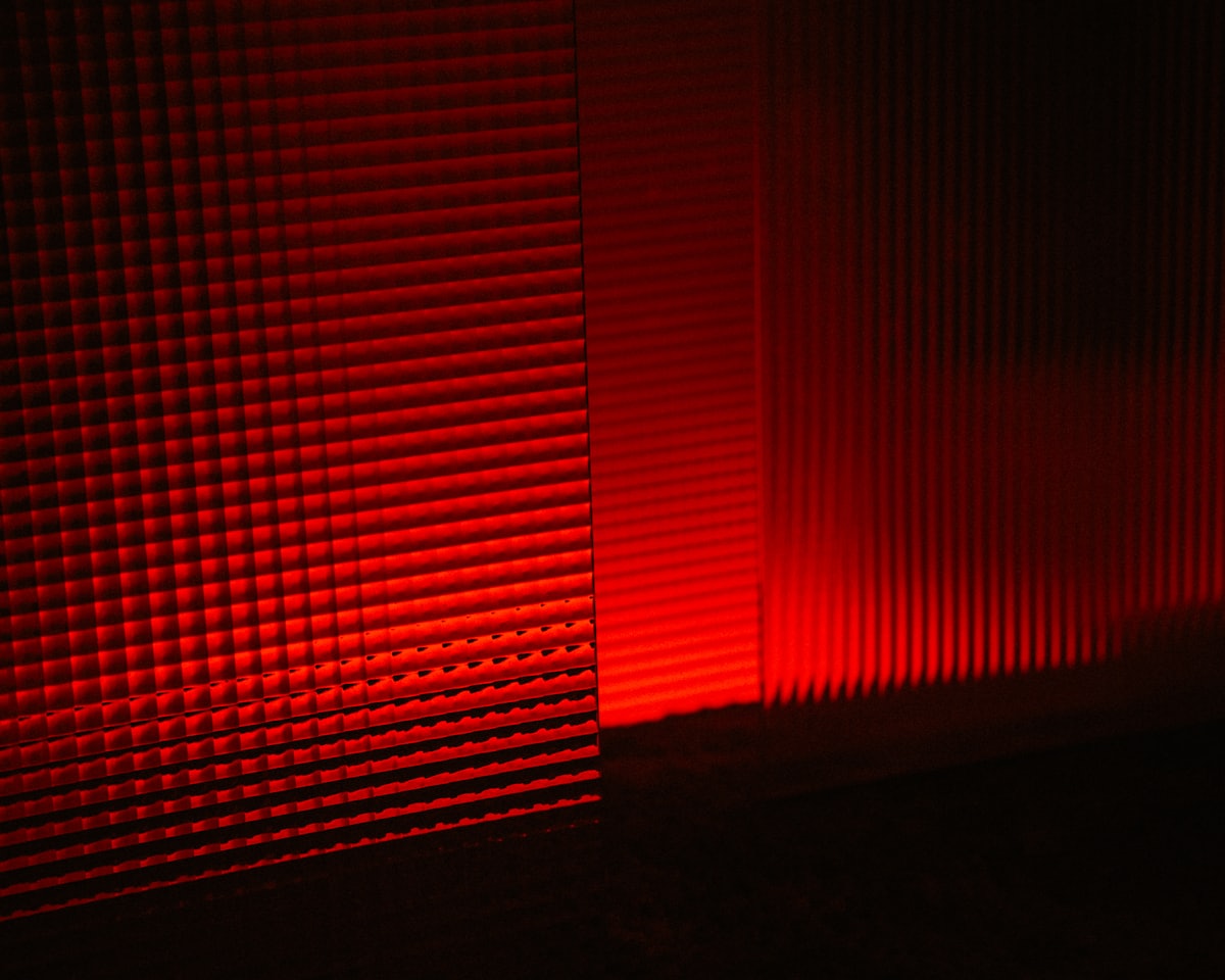 Glowing red and near-infrared light therapy panels